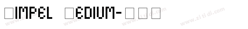 Simpel Medium字体转换